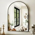 thumbnail image 7 of Anyrose 36"x 24" Arched Bathroom Mirror Vanity Wall Mirror,Black, 7 of 7