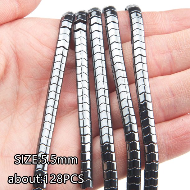 Cuentas de piedra de hematita Natural, abalorios espaciadores de faceta redonda de corazón para fabricación de joyas, pulsera, collar hecho a mano, hallazgos Diy