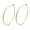 Gold, variant on 14K Gold Plated Large Hoop Earrings with Butterfly Clousre