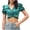 Green, variant on Fesfesfes Summer Tops for Womem Tshirt Women's Front Cross Back Bandage Bubble Sleeve Short Tops Shirt Blouse Women's Doll Neck Short Sleeve Shirt V Neck T Shirt Tunic Blouse