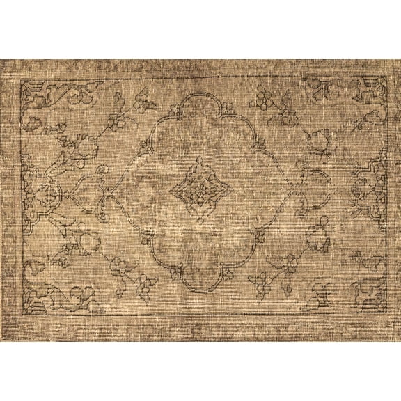 Ahgly Company Indoor Rectangle Persian Brown Traditional Area Rugs, 5' x 7'
