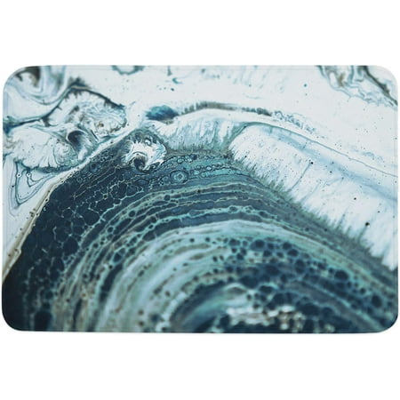 

Marble Texture Indoor Door Mat Entryway Rug Anti-Skid Doormat Decorative Absorbent Washable Floor Mat for House Patio High Traffic Areas Decorch Abstract Art Ink Fluid Gradient 20x32 Inch