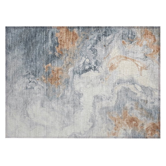 Dalyn Rugs Machine Washable Indoor/Outdoor Chantille Gray 1'8" x 2'6" Rug