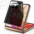 thumbnail image 1 of ccwmincc [2+2 Pack for Motorola Razr 50 Ultra/Moto Razr Plus (2024) Privacy Front Screen Protector with Camera Lens Protecto, Flexible Film Anti-Spy Case Friendly., 1 of 1