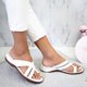 thumbnail image 1 of Sandalias de suela blanda de Eva para playa y verano, zapatillas de piel sintética con plataforma gruesa para mujer Wmkox8yii ytu10346, 1 of 5