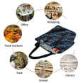 thumbnail image 6 of Salouo Blue Sports Car for Shoppers Tote for Women Foldable Handbags with Big Capacity Casual One-Shoulder Shopping Bag Hobo Bags Fit for Office/Shopping/Park, 6 of 6