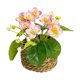 thumbnail image 2 of Jardinera de flores artificiales Decoración primavera-verano - Arreglo floral en maceta falsa con huevos, follaje de plástico, maceta blanca, decoración de escritorio de 14x12cm para despacho en casa, 2 of 7