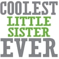 thumbnail image 2 of CafePress - Coolest Little Sister Ever -  Round Wood Ornament 4", 2 of 2
