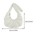 thumbnail image 5 of 6105 Cloud Bag Bolso Plisado para Axila Bolso Bandolera Tipo Bandolera Con Masa Hervida (S Blanco) Pequeño Blanco, 5 of 5