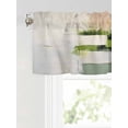 thumbnail image 6 of Valances for Windows Sage Green Abstract Rod Pocket Cafe Window Treatments Valance Curtains for Kitchen Bathroom Laundry Basement Windows 54"x18", 6 of 9