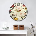 thumbnail image 4 of Cheese Mice Strawberries Wall Clock 12 Inch Silent Non Ticking Battery Operated Easy to Read for Kitchen Living Room, 4 of 8