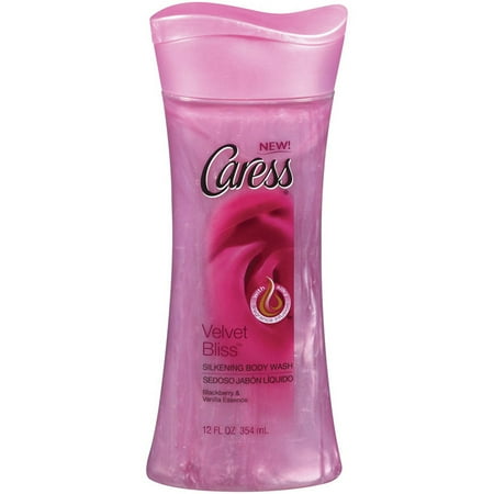 Caress Velvet Bliss Silkening Body Wash With Blackberry & Vanilla Essence, 12 fl oz