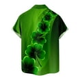 thumbnail image 5 of Midsumdr St. Patrick's Day Shirts for Men Casual Buttons Turndown Collar Shirts with Pocket Short Sleeve Plus Size Comfortable Hawaiian Shirt, 5 of 5