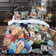 thumbnail image 3 of Parure De Lit Anime Luffy 3D Print Duvet Cover Set Single Print Duvet Bedding Set Bedding Set Soft Parure De Lit Anime Luffy Chopper Lightweight Microfiber Quilt Cover with Zipper Closure Double, 3 of 5