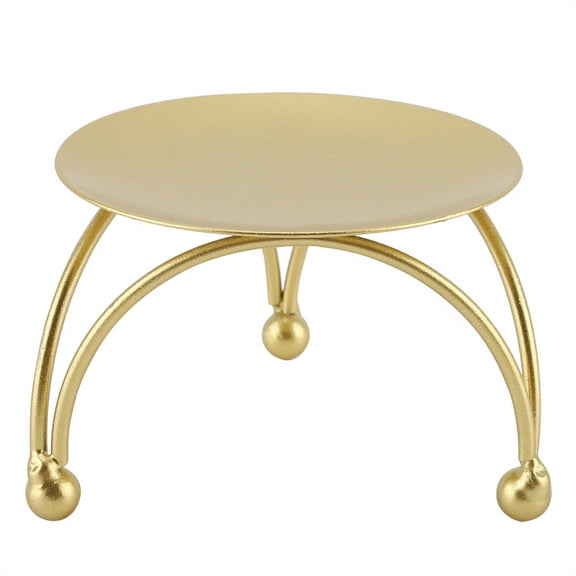 Candle Holder European Style Iron Candlestick Stand for Home Tabletop Art Decor Gift Dinner (7x7 x4.5 cm/2.76x2.76x1.77in)