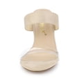 thumbnail image 2 of BLISSFUL STEP Women's Clear Strap High Heels Slides Sandals, 2 of 7