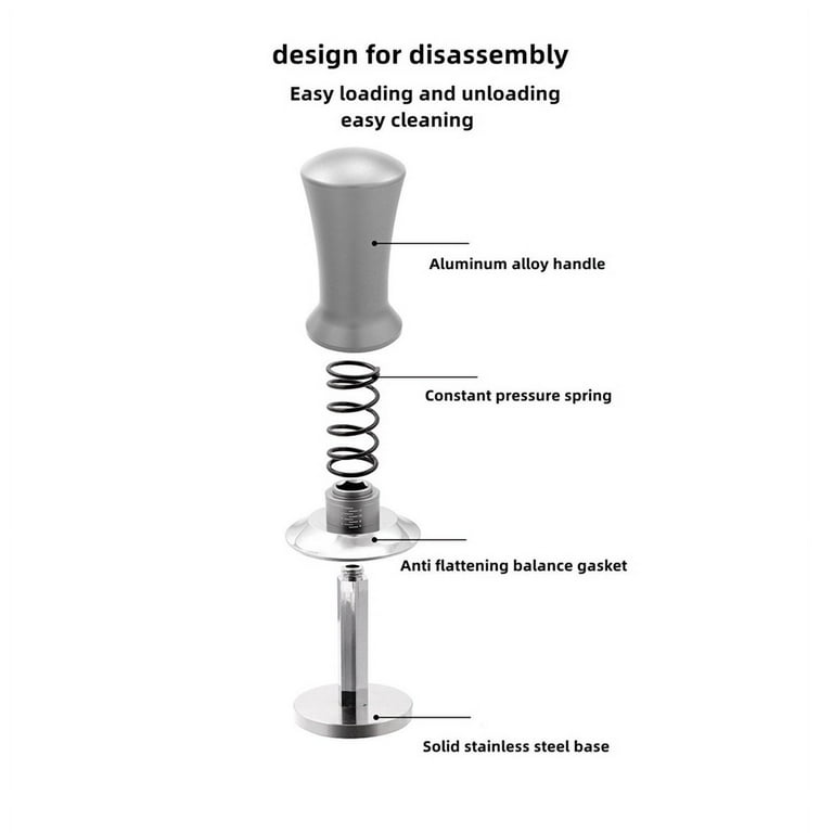 Adjustable Depth Coffee Tamper Calibrated Steady Pressure Espresso