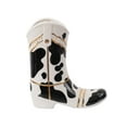 thumbnail image 4 of Mainstays Texas 5" x 9.5" x 10.5" Black and White Cowboy Boot Ceramic Planter, 4 of 9