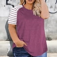 thumbnail image 6 of ZenCart Women T-shirt Round Neck Raglan Short Sleeve Tee Shirt Plus Size Loose Fit Basic Tops Summer Casual Wear, 6 of 8