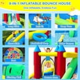 thumbnail image 5 of COCOFISH 9-in-1 Inflatable Bounce House with Dual Slides, Trampoline, Climbing Wall, Ball Pit and Play Cannon for Kids Ages 3–6, Indoor or Outdoor Play, 5 of 10
