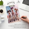 thumbnail image 4 of Acrylic Writing Board Gold 12.5*9 Inch Clipboards Transparent Acrylic Material Suitable For Office Classroom Teachers Fashion Bloggers Stationery Enthusiasts Three Cool Dogs, 4 of 9