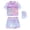 1-Purple1690, variant on Tiijoy Toddler Girls Swimsuit Cartoon Short Sleeve Rash Guard Shorts with Swim Cap, 3-Piece, Sizes 3-14