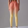thumbnail image 4 of lcziwo Today's Sales of The Day, Workout Leggings for Women Gym Butt Lifting High Waisted Yoga Pants 2025 Fashion Gradient Print Tummy Control Running Tights Yellow L, 4 of 8