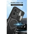 thumbnail image 2 of Heavy Duty  Case for Motorola Moto G54 5G with Camera Cover, Built-in Rotated Ring Kickstand with Slide Camera Lens Protection Cover Case for Moto G54 5G JS-Blue, 2 of 10