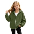 thumbnail image 3 of Shadoumai Oversized Hoodie For Girls 2026 Fall Winter Trendy Long Sleeve Zip Up Hooded Sweatshirt Cute Preppy Teens Clothes, 3 of 5