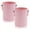 Pink, variant on LELE LIFE 2Pcs Retro Barrel Pen Holder with 2 Handles, Metal Pencil Holder Pen Cup, Makeup Brush Holder, Cute Pen Organizer for Desk Office Home, White