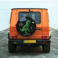 thumbnail image 6 of Logiee Space Dino Cartoon Black Print Spare Tire Cover, Universal Wheel Protectors,Waterproof Dust-Proof UV Sun Wheel Tire Cover,Fit for SUV, RV, Travel Trailer, Truck-15 inch, 6 of 6