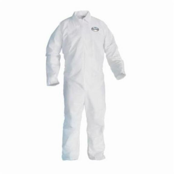 Breathable Light Weight Disposable Coverall, White - Medium