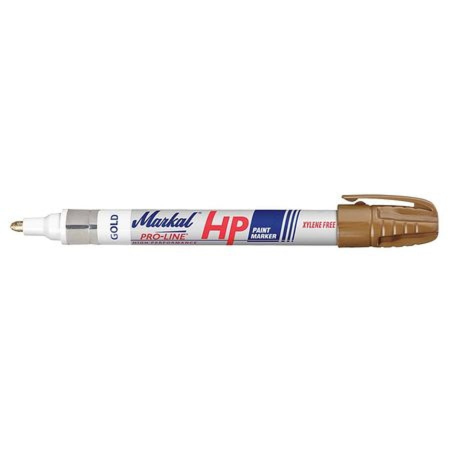 MARKAL 96972 ProLine Paint Marker, Medium Tip, Gold
