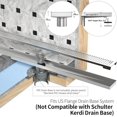 thumbnail image 3 of Linear Shower Drain 18", 304 Stainless Steel Floor Drain with Grid Drain Cover & Hair Strainer, Rectangular Shower Drain w/CUPC Certified, Matte Black, 3 of 5
