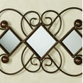 thumbnail image 4 of Falena Bronze Scrollwork Mirrored Metal Wall Art 14.5 x 42, 4 of 5