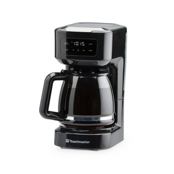 Cafetière goutte à goutte à écran tactile numérique Toastmaster de 12 tasses Programmable, noir