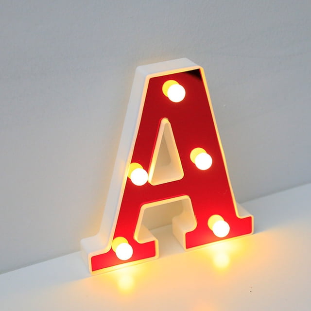 Desktop Decor Fashion LED Subtitle Lamp LED Lamp Life Is Long Long Term Use Without Heat. Get The Best Decorative Effect LED Letter Lights Light Up Plastic Letters Standing Hanging