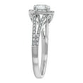 thumbnail image 6 of 14K White Gold 1-1/3 cttw. Certified Diamonds Round-cut Halo Engagement Ring by Hollywood Hills Jewelers, 6 of 6