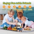 thumbnail image 5 of Carsky Steam Train Set for Kids with Lights, Sounds & Water Mist, Railway Tracks and Accessories, Christmas Train Toy Gift for Boys and Girls, 5 of 7