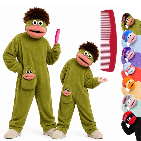 Snuggle Monster Onesie Pajamas , Big Mouth Onesie, Frog Pajamas Funny