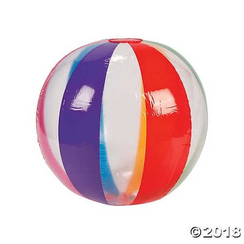 clear beach balls walmart