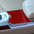 thumbnail image 4 of Real Bright Soft Car Interior Carbon Fiber Sticker Decoration2Pcs Red Carbon Fiber Interior Center Storage Box Cover For Cadillac CTSAuto Car Protection Interior Accessories, 4 of 8