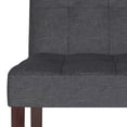 thumbnail image 2 of WyndenHall  Jefferson Contemporary Parson Dining Chair (Set of 2) - 18.9"w x 23"d x 35.8"h Slate Grey Foam,Polyester, 2 of 5