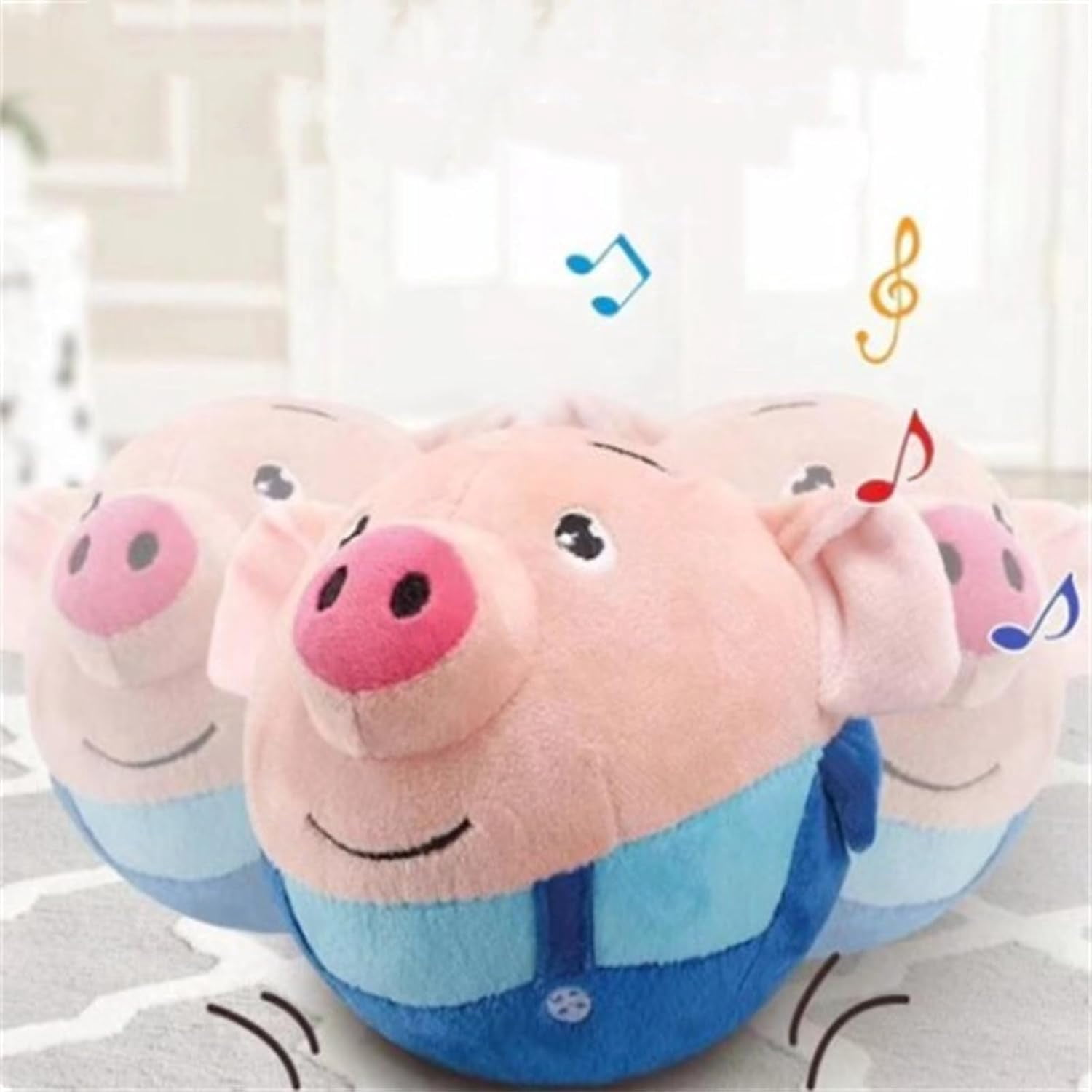 The Dog Charmer - Dog Charmer Interactive Piggy Toy, Bouncing Piggy Dog Toy, Active Moving Pet Plush Toy, Shake Bounce Boredom Talking Toys, Rechargeable Pet Bouncing Balls Toy