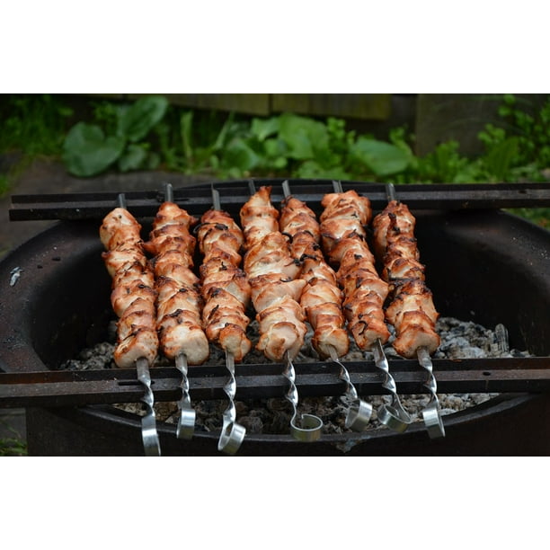 Framed Art For Your Wall Skewers Mangal Shish Kebab Meat 10x13 Frame Walmart Com Walmart Com