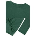 thumbnail image 5 of Women's Plus Size Casual Long Sleeve Twist Knot Tunics Tops Blouses Tshirts for Women, 5 of 6