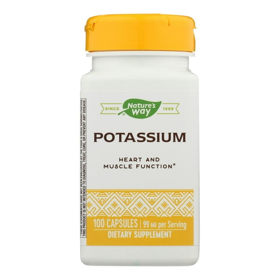 Nature's Way Potassium 99 mg 100 Caps