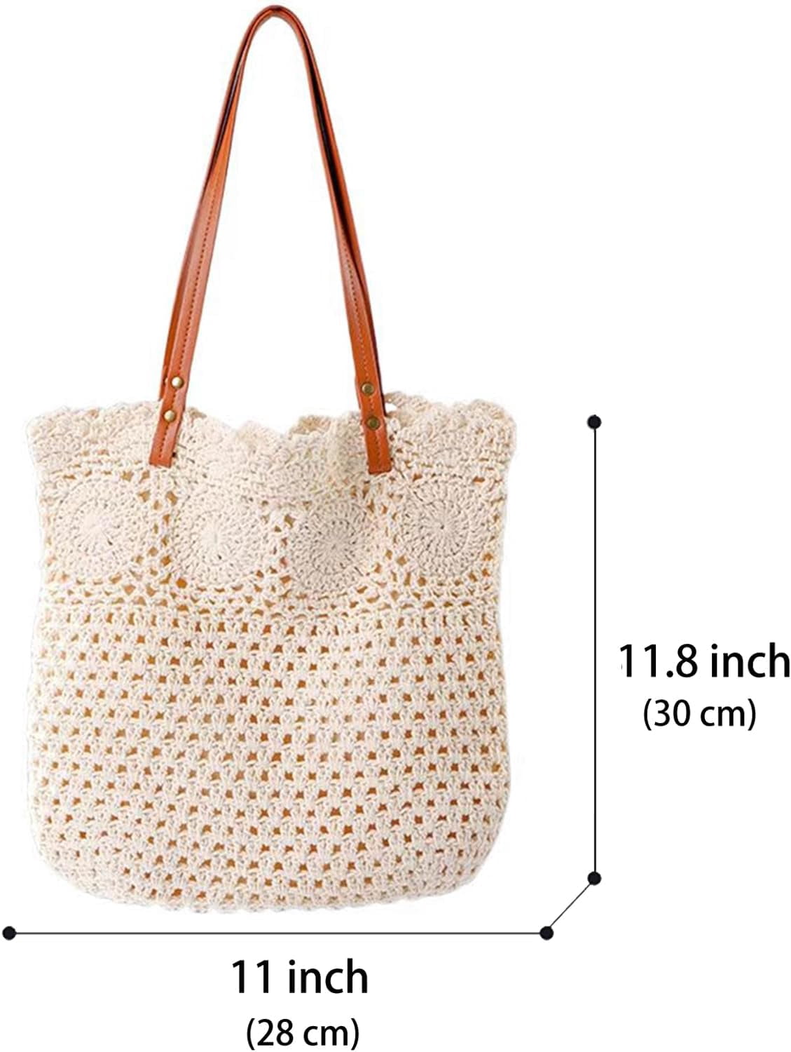 CAILDANL Summer Knitted Shoulder Bag bags for 2025, Bohemian Hobo Beach bag Casual Designer Purse for Women