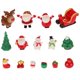 thumbnail image 1 of 15Pcs Mini Figure Ornaments for Christmas Party Home Decoration Assorted Color Resin Decorative Set, 1 of 5