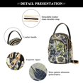 thumbnail image 4 of FORMRS Crossbody Bag for Women Quilted Travel Shoulder Cell Phone Purse with Chain Strap Handbag, Green Floral, 4 of 7